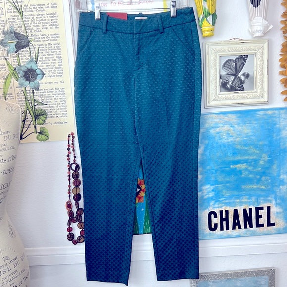 Merona NWT Stretch classic Ankle pants Sz. 2 Higher mid rise straight hip&thigh - Picture 1 of 8
